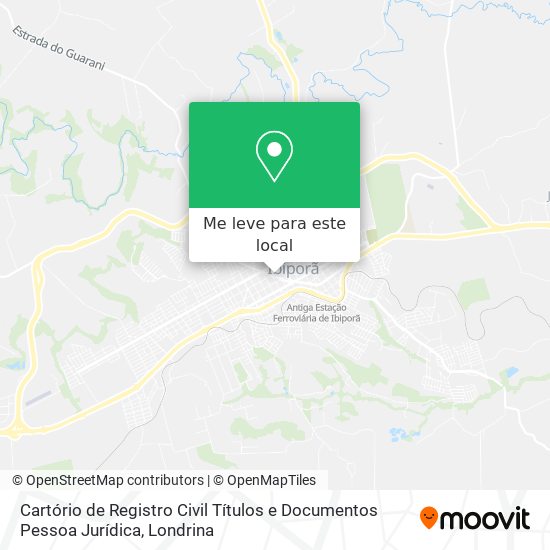 Cartório de Registro Civil Títulos e Documentos Pessoa Jurídica mapa