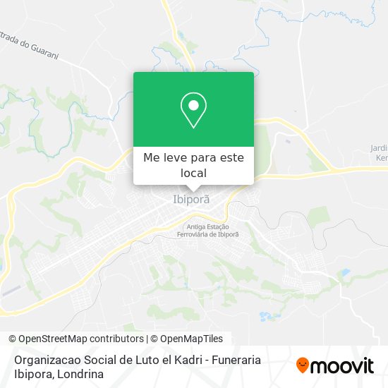 Organizacao Social de Luto el Kadri - Funeraria Ibipora mapa