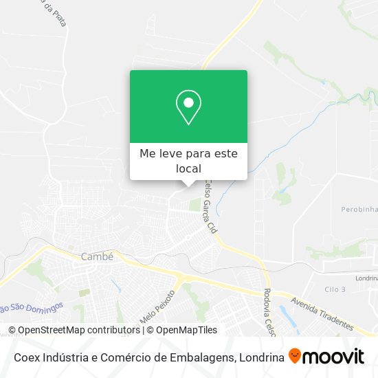 Coex Indústria e Comércio de Embalagens mapa