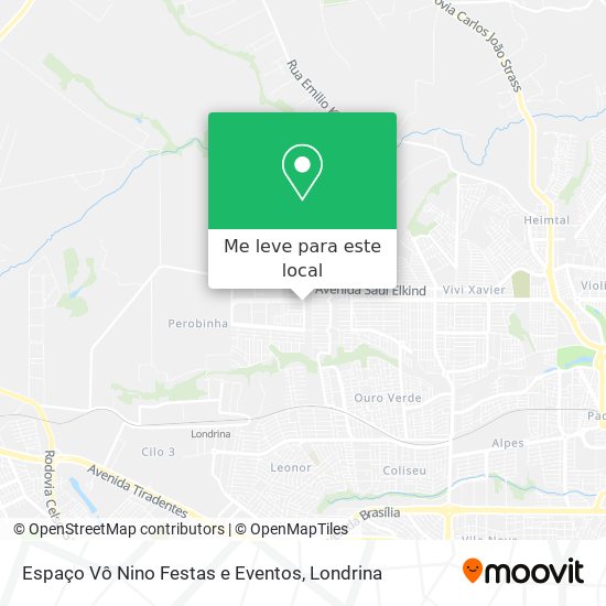 Espaço Vô Nino Festas e Eventos mapa