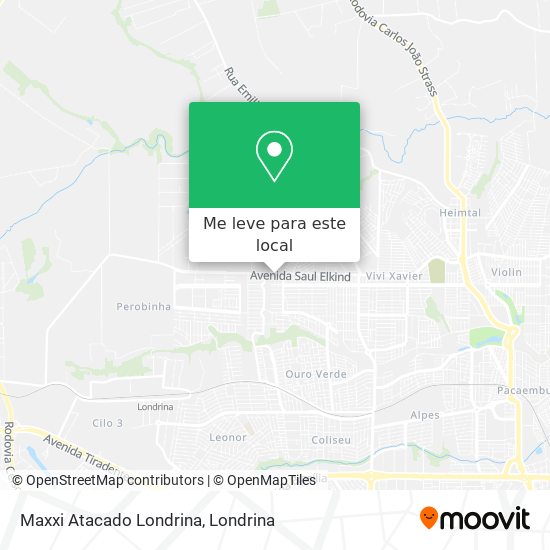 Maxxi Atacado Londrina mapa