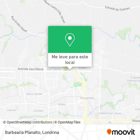 Barbearia Planalto mapa