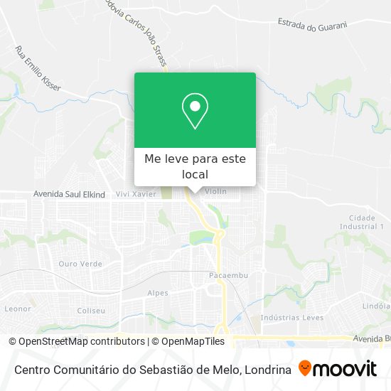 Centro Comunitário do Sebastião de Melo mapa