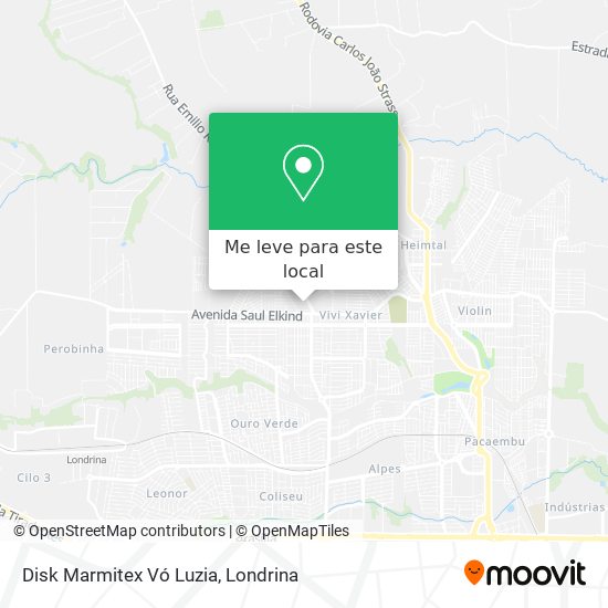 Disk Marmitex Vó Luzia mapa
