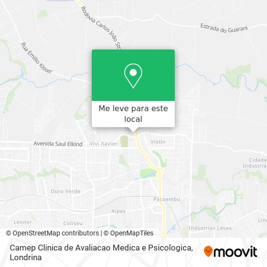 Camep Clinica de Avaliacao Medica e Psicologica mapa