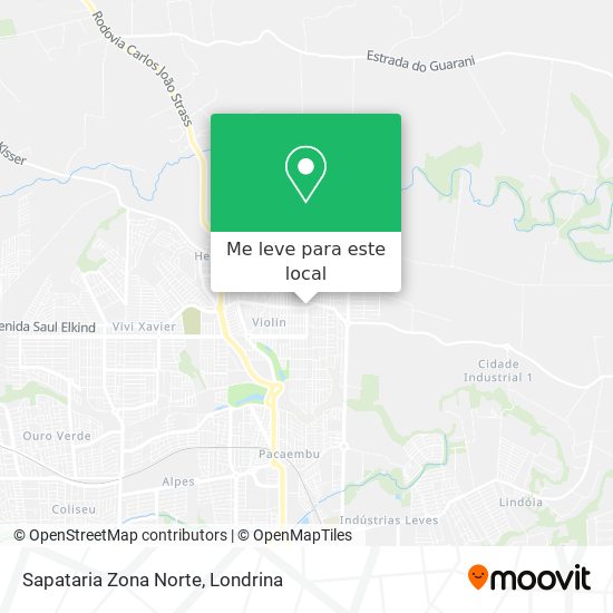 Sapataria Zona Norte mapa