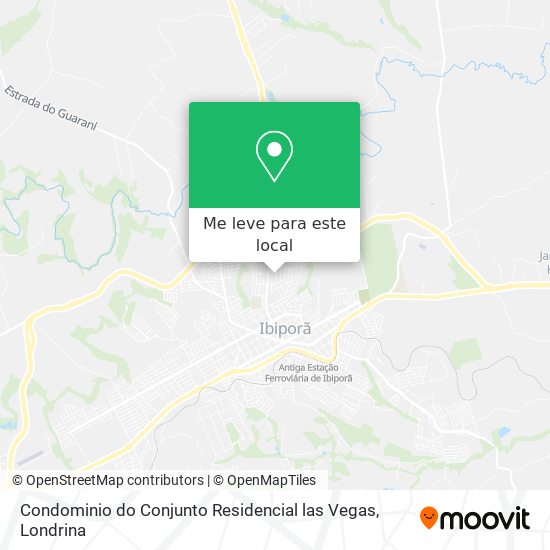 Condominio do Conjunto Residencial las Vegas mapa