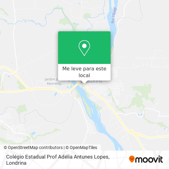 Colégio Estadual Prof Adélia Antunes Lopes mapa