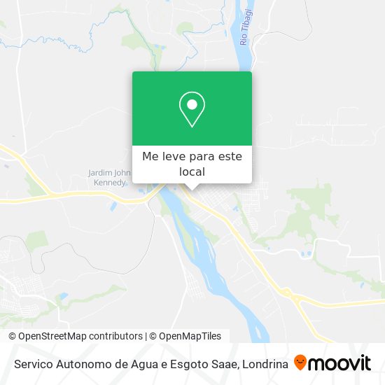 Servico Autonomo de Agua e Esgoto Saae mapa