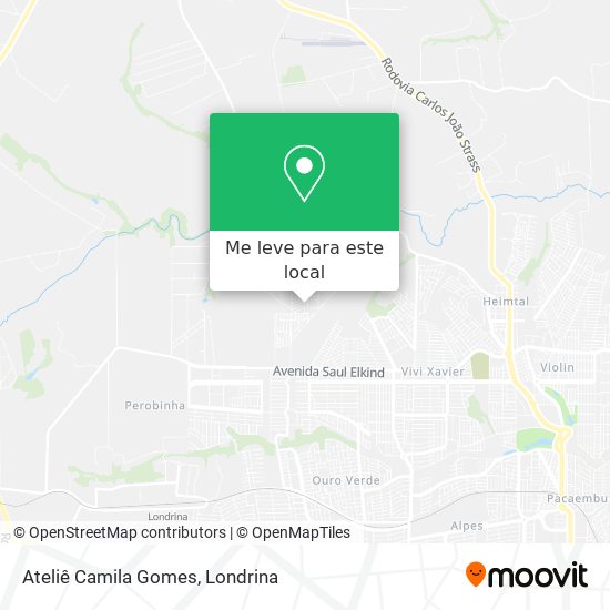 Ateliê Camila Gomes mapa