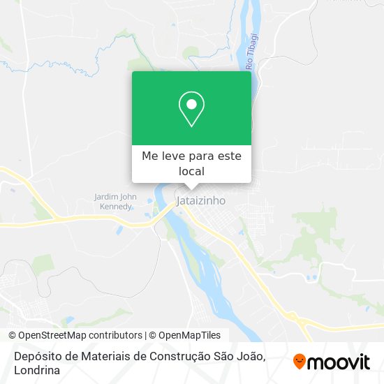 Depósito de Materiais de Construção São João mapa