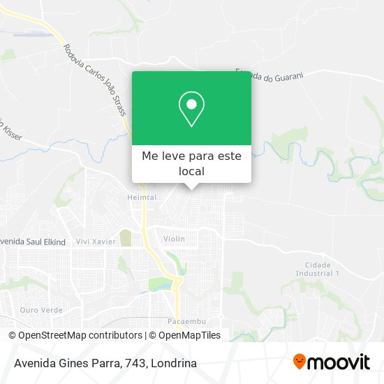 Avenida Gines Parra, 743 mapa