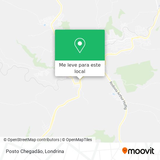 Posto Chegadão mapa