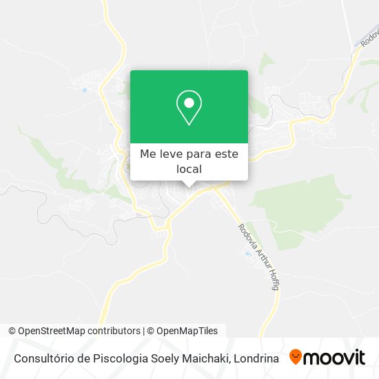 Consultório de Piscologia Soely Maichaki mapa