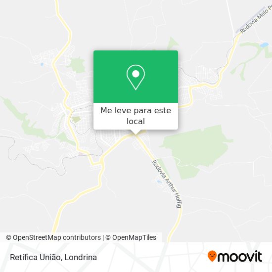 Retífica União mapa