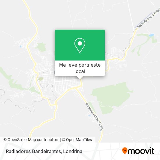 Radiadores Bandeirantes mapa
