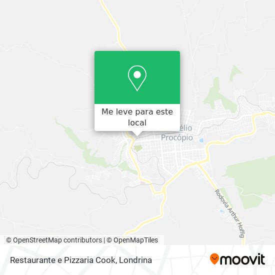 Restaurante e Pizzaria Cook mapa