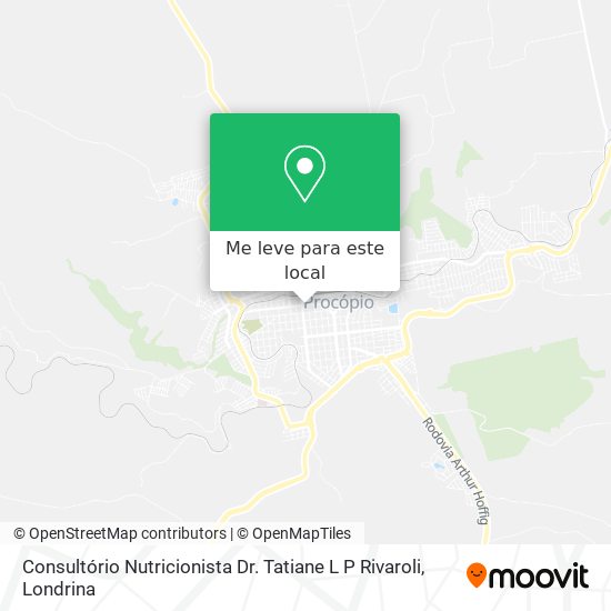 Consultório Nutricionista Dr. Tatiane L P Rivaroli mapa