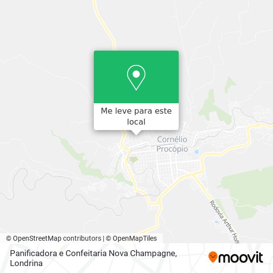 Panificadora e Confeitaria Nova Champagne mapa