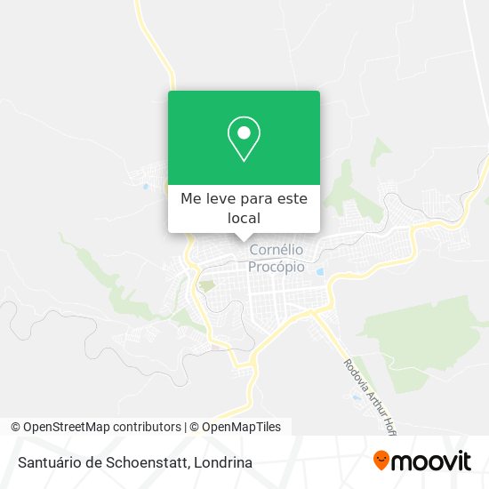 Santuário de Schoenstatt mapa