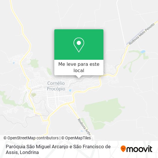 Paróquia São Miguel Arcanjo e São Francisco de Assis mapa