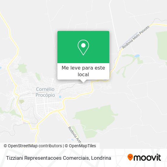 Tizziani Representacoes Comerciais mapa