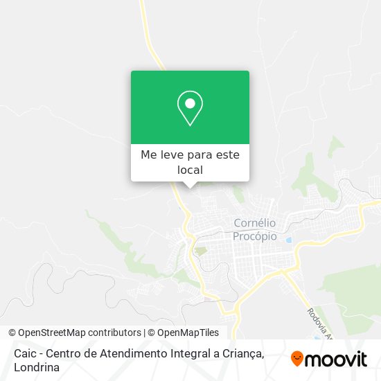 Caic - Centro de Atendimento Integral a Criança mapa