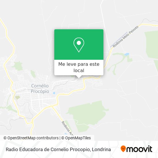 Radio Educadora de Cornelio Procopio mapa