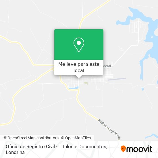 Ofício de Registro Civil - Títulos e Documentos mapa