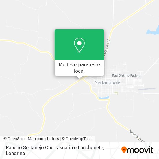 Rancho Sertanejo Churrascaria e Lanchonete mapa