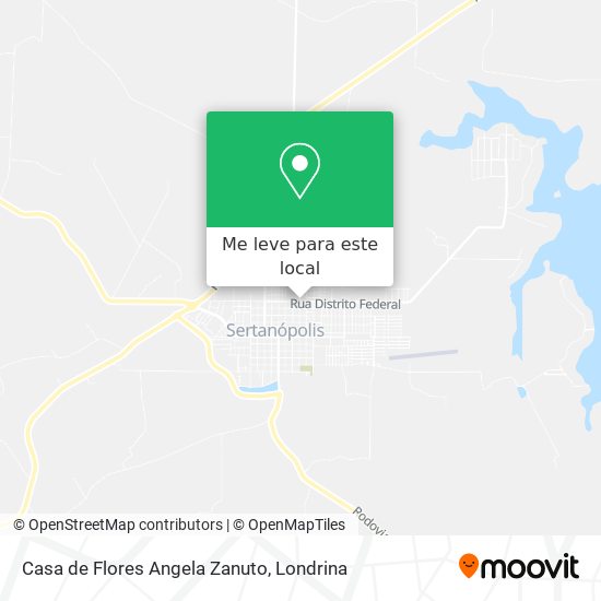 Casa de Flores Angela Zanuto mapa