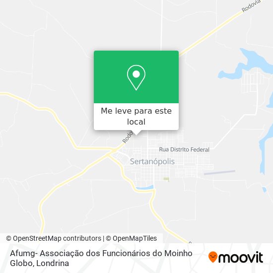 Afumg- Associação dos Funcionários do Moinho Globo mapa