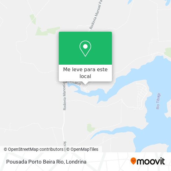 Pousada Porto Beira Rio mapa