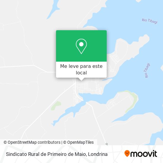 Sindicato Rural de Primeiro de Maio mapa