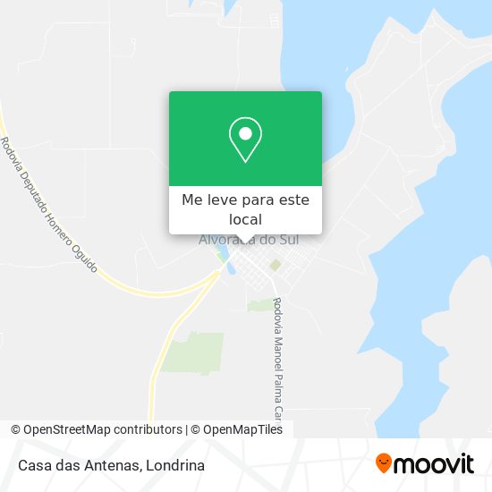 Casa das Antenas mapa