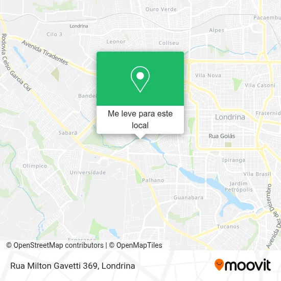 Rua Milton Gavetti 369 mapa