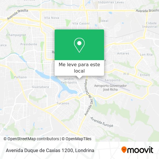 Avenida Duque de Caxias 1200 mapa