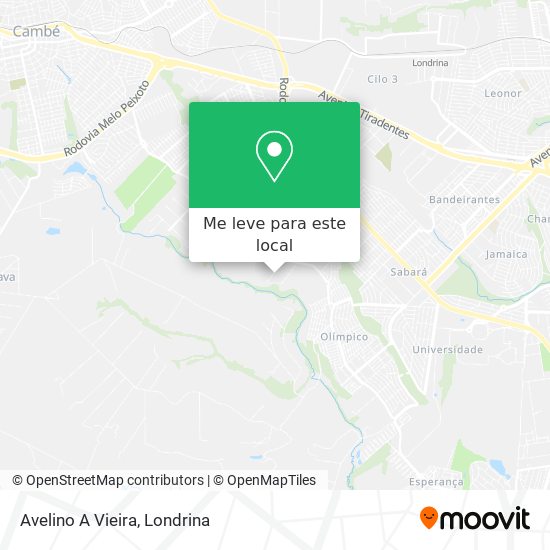 Avelino A Vieira mapa