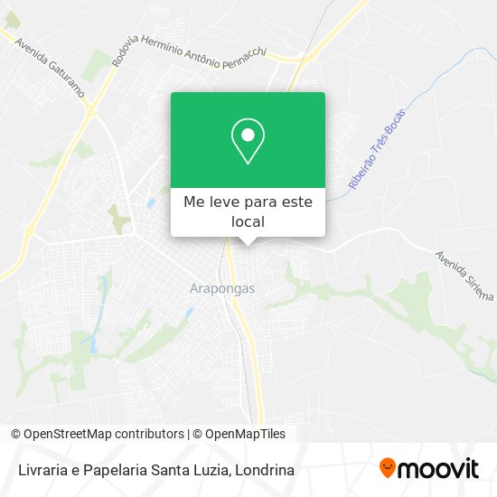 Livraria e Papelaria Santa Luzia mapa