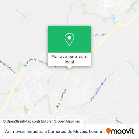 Aramoveis Indústria e Comércio de Moveis mapa