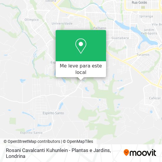 Rosani Cavalcanti Kuhunlein - Plantas e Jardins mapa