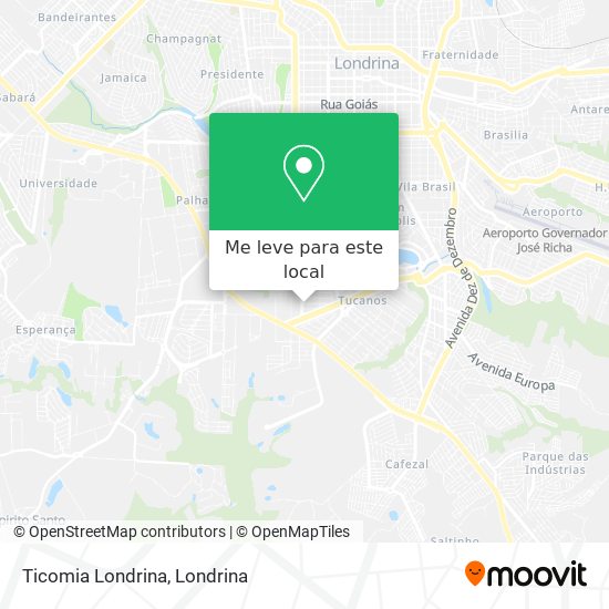 Ticomia Londrina mapa