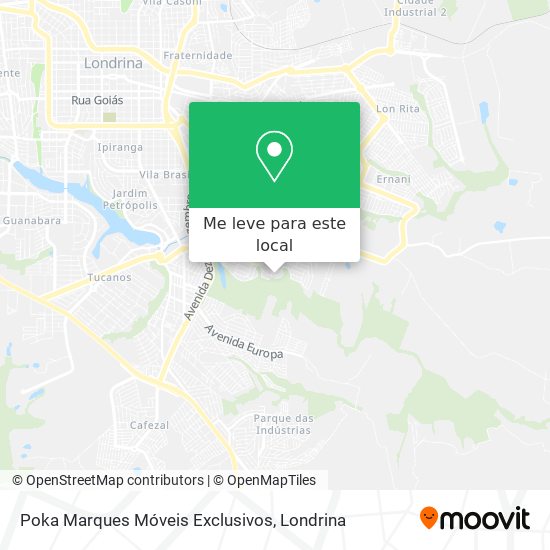 Poka Marques Móveis Exclusivos mapa
