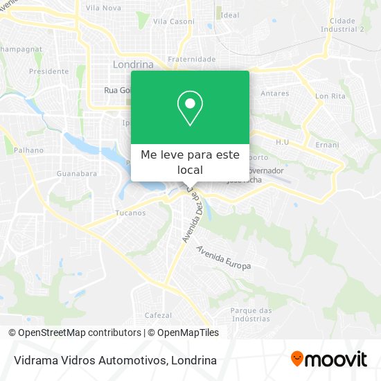 Vidrama Vidros Automotivos mapa