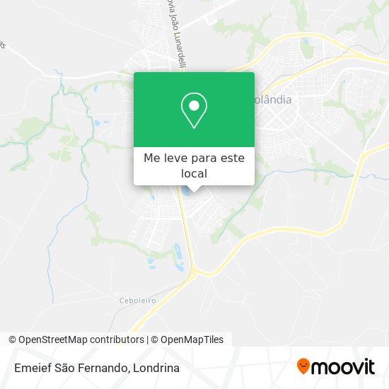 Emeief São Fernando mapa