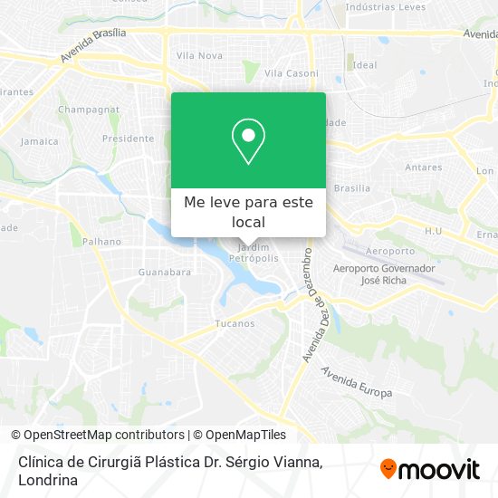 Clínica de Cirurgiã Plástica Dr. Sérgio Vianna mapa
