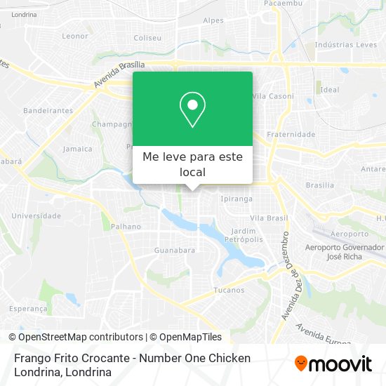 Frango Frito Crocante - Number One Chicken Londrina mapa