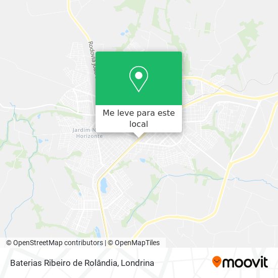 Baterias Ribeiro de Rolândia mapa