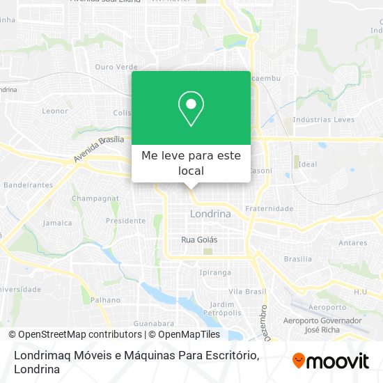 Londrimaq Móveis e Máquinas Para Escritório mapa