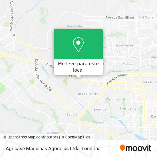 Agricase Máquinas Agrícolas Ltda mapa
